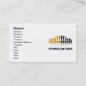 Optimiert für Schach (Reflektives Schach-Set) Visitenkarte (Vorderseite)