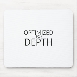 Optimiert für Tiefe Minimalistischer Technischer Mousepad
