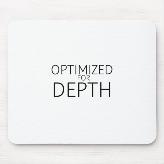Optimiert für Tiefe Minimalistischer Technischer Mousepad (Vorne)