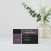 Optimierte Pro Business Card, Eggplant Visitenkarte (Stehend Vorderseite)
