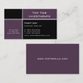 Optimierte Pro Business Card, Eggplant Visitenkarte (Vorne/Hinten)