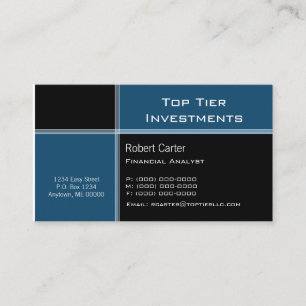 Optimierte Pro Business Card, Horizon Blue Visitenkarte