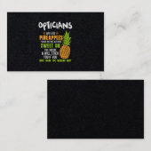 Optimiker sind wie Ananas. Visitenkarte (Vorne/Hinten)