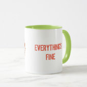 Optimismus - Alles ist gut Tasse (VorderseiteRechts)