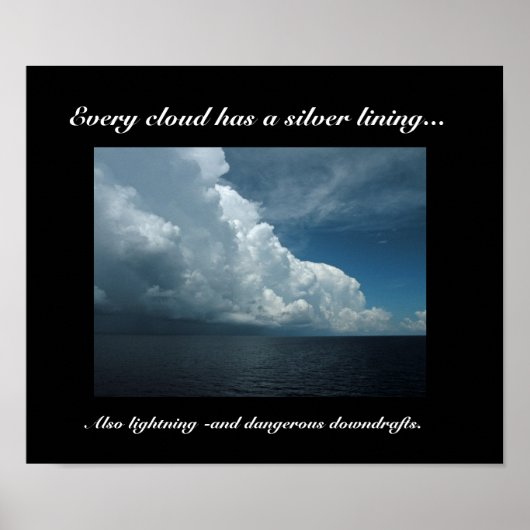 Optimismus Demotivations-Poster drucken Poster (Vorne)