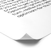 OPTIMISMUS Inspiration für Print Poster (Ecke)