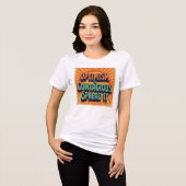 Optimismus ist ansteckend Tri-Blend shirt (Vorderseite voll)