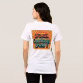 Optimismus ist ansteckend Tri-Blend shirt (Rückseite voll)