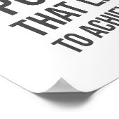 Optimismus ist der Power - Motivierend Inspiration Poster (Ecke)