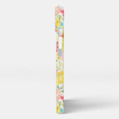 Optimismus - lebhafte Aquarellblüte iPhone Hülle (Linke Seite)