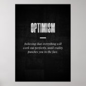 Optimismus Poster (Vorne)