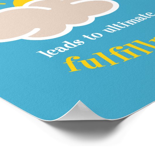 Optimismus-Poster Poster (Ecke)