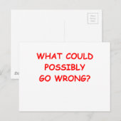 Optimismus Postkarte (Vorne/Hinten)