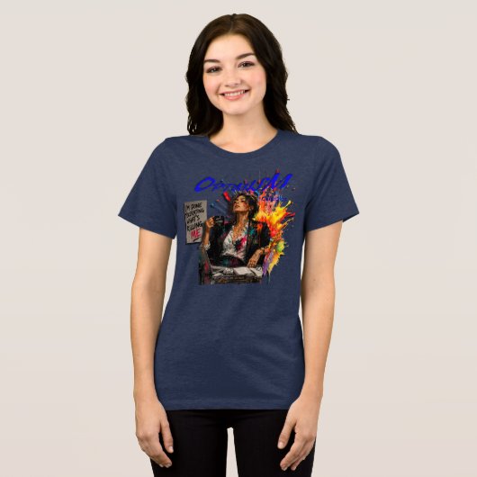 OPTIMISMUS Tri-Blend SHIRT (Vorderseite voll)
