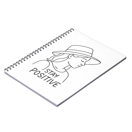 Optimismus und Stärke der positiven Strahlung blei Notizblock (Linke Seite)
