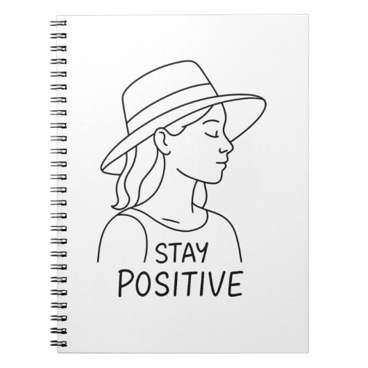 Optimismus und Stärke der positiven Strahlung blei Notizblock (Vorderseite)