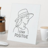 Optimismus und Stärke der positiven Strahlung blei Sockelschild (In Situ)