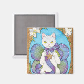 Optimismus-Viereckmagnet Magnet (Vorderseite/Rückseite)