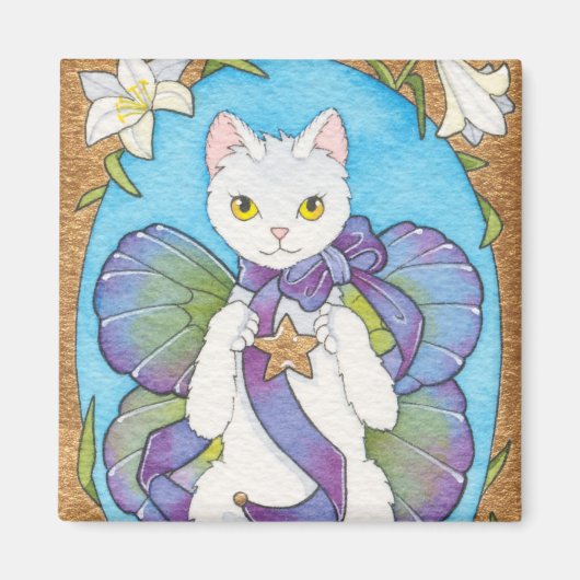 Optimismus-Viereckmagnet Magnet (Vorne)