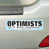 OPTIMIST-AUFKLEBER AUTOAUFKLEBER (Auf Auto)