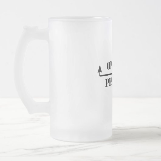 Optimist/Pessimist Mattglas Bierglas (Links)