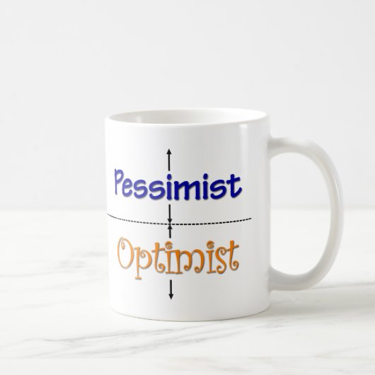 Optimist-Pessimist Tasse (Rechts)