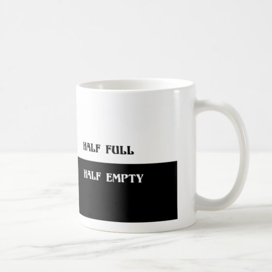 Optimist Pessimist Tasse (Rechts)