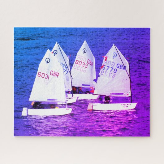 Optimist Segelboote Puzzle (Horizontal)