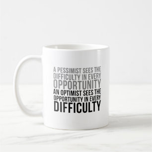 Optimist-Zitate Kaffeetasse