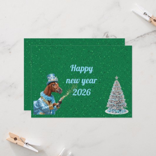 Optimistic New Year Start Card Karte (Vorderseite/Rückseite Beispiel)