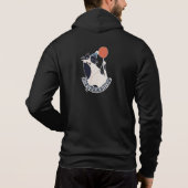 Optimistic Tuxedo Cat Balloon Zip-Up Jacket Hoodie (Rückseite)