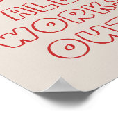 Optimistisch handGezeichnet, inspirierendes Zitat Poster (Ecke)