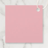 Optimistisch Rosa Typografische Feier Geschenkanhänger (Rückseite)