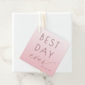 Optimistisch Rosa Typografische Feier Geschenkanhänger (Beispiel)