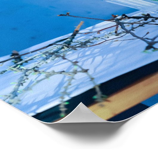 optimistisch sein. Neujahr. Poster (Ecke)