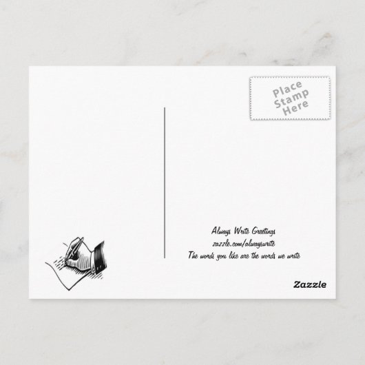 optimistisch sein postkarte (Rückseite)