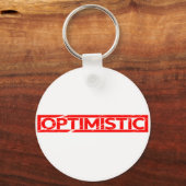 Optimistische Briefmarke Schlüsselanhänger (Vorderseite)