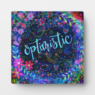 Optimistische Hübsche blaue Flora-Inspirivität Fotoplatte