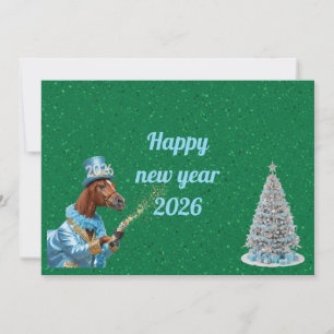 Optimistische Neujahrskarte Karte