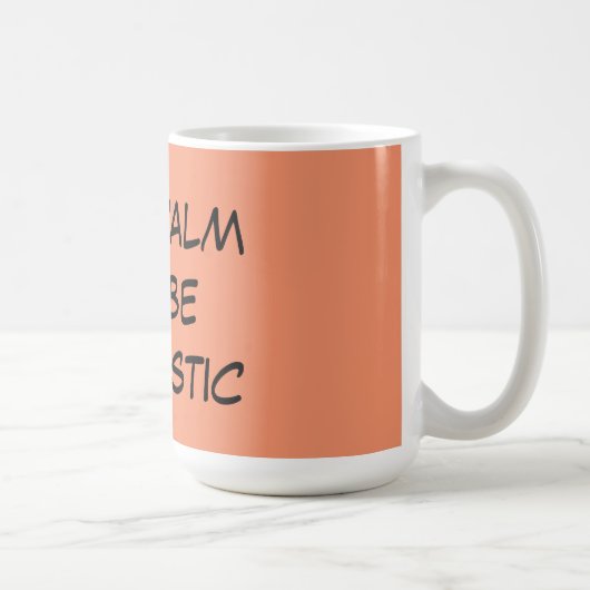 Optimistische Zitat-Kaffee-Tasse Tasse (Rechts)