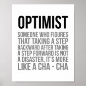 Optimistische Zitate Poster (Vorne)