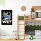 Optimistischer Blick auf Feline Outlook Poster