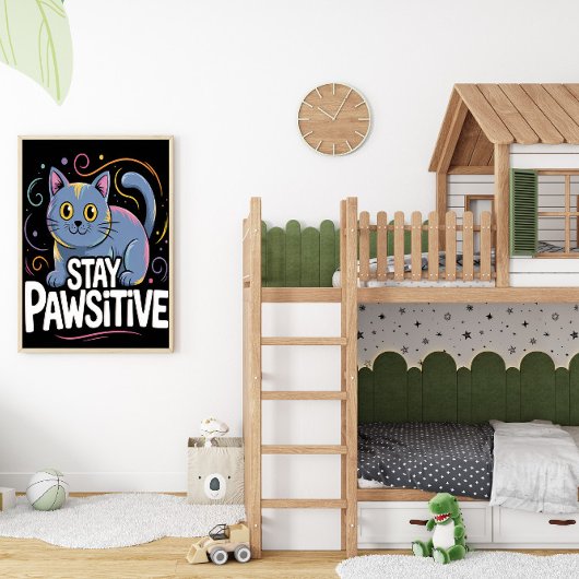 Optimistischer Blick auf Feline Outlook Poster