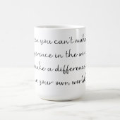 Optimistischer Kaffeebecher Kaffeetasse (Mittel)