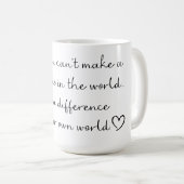Optimistischer Kaffeebecher Kaffeetasse (VorderseiteRechts)