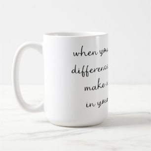 Optimistischer Kaffeebecher Kaffeetasse