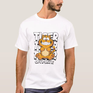 Optimistischer Tiger T-Shirt