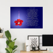 Optimist's Creed: Inspiration Hibiskus Poster (Heimbüro)