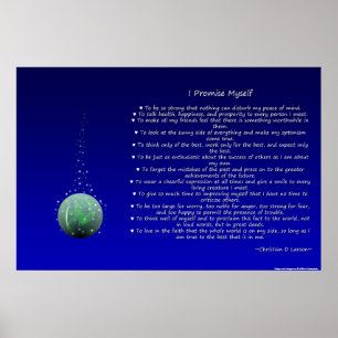 Optimist's Creed - Orb Poster