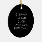 Optimum est pati quod emendare non posa keramik ornament (Rechts)
